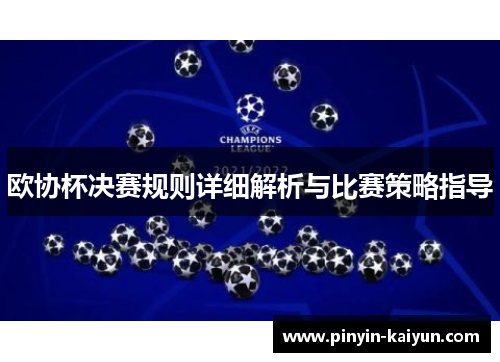欧协杯决赛规则详细解析与比赛策略指导